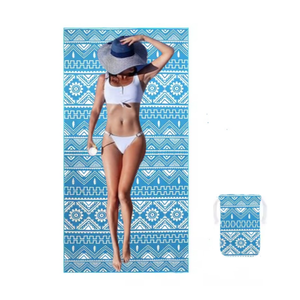 Toalla de playa sin arena de plástico reciclado gofres de microfibra sublimación personalizada de secado rápido con <span class=keywords><strong>logoo</strong></span> - Product Image 1