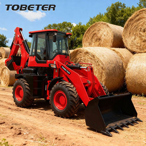 Tobeter mini loader backhoe Mini Digger với kết thúc trước loader và backhoe cao sức mạnh lật - Product Image 6