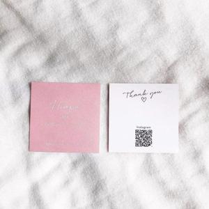 Recycled 300GSM Eco-Friendly One Side Fold Press Clothing Label Business Custom <b>Gift</b> Thank You Card Your Own Design Printing - Product Image 3