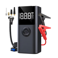 Kit de démarrage de voiture 6 en 1 12000mAh 1800A 150PSI pour camion et voiture avec compresseur d'air pour véhicules essence et diesel 12V