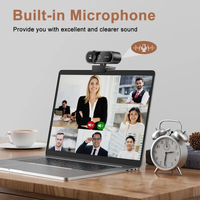 4K Webcam 1080P Mini kamera 2K Full HD Webcam mikrofon ile 30fps USB Web Cam için otomatik odaklama PC dizüstü Video çekim kamera