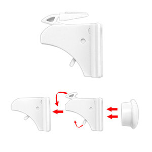 Cassetto magnetico serratura per mobili sicurezza multifunzione per bambini protezione per bambini serratura per porta dell'armadio protezione <span class=keywords><strong>invisibile</strong></span> - Product Image 6
