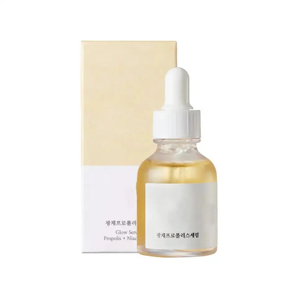 Sản phẩm mới vẻ đẹp Glow Propolis Niacinamide 30ml chống mụn trứng cá làm sáng nếp nhăn giữ ẩm Hàn Quốc mặt bản chất