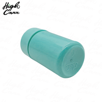 Pot en plastique PS super épais de 5 mm pour cônes de petite taille, logo en relief sur le couvercle et le fond, étiquette personnalisée