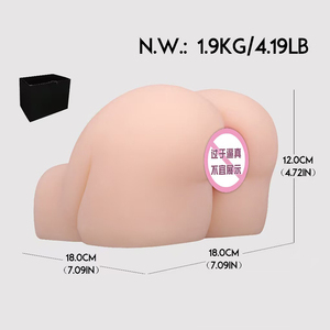 Muñeca Sexual de Medio Cuerpo con Glúteos Grandes, Vagina y Ano de TPE, Masturbador Masculino, Juguetes Sexuales Realistas para Adultos, 100% Impermeable, Trasero Grande - Product Image 3