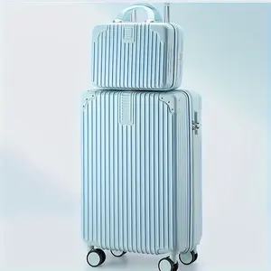 行李箱套装3件套行李箱202428带USB端口随身行李航空公司认可的PP轻型行李箱