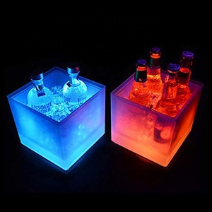 Seau à glace en acrylique MARTINI ERISTOFF <span class=keywords><strong>Bombay</strong></span> Sapphire Dewar's Grey Goose avec lumière LED, pour boissons et vin, seau à glace coloré - Product Image 1