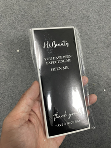 Autocollants Open Me 6x15cm 50 pièces/sac rose blanc noir marron vous m'attendiez merci boîte emballage autocollants étiquette - Product Image 6