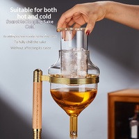 Japanse restaurant-stijl sake-accessoires minimalistisch design ijswijnkan wijnkoeler druppeltype wijnverwarmer kraan wijnbeluchter