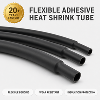 Tube thermorétractable en polyoléfine à double paroi avec adhésif pour l'isolation des faisceaux de câbles et la protection des câbles électriques