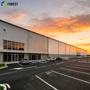 Steel Structure Logistics Park Rack Warehouse Wholesale Distribution Center Loading Bay Building Crane System Solar <b>Panel</b> Ready - Product Image 1