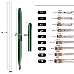 Pincel de Uñas Acrílico Kolinsky Profesional de Alta Calidad para Uso en Salones de Belleza, Proveedor de Uñas con Logotipo Personalizado - Product Image 5