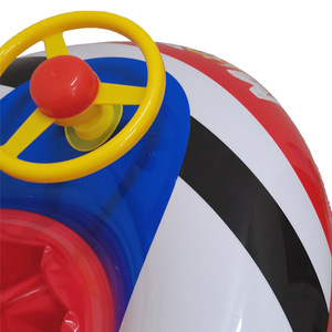 Juguete inflable de agua para niños de PVC ecológico al por mayor, volante, cohete, avión, anillo de natación para bebé - Product Image 6