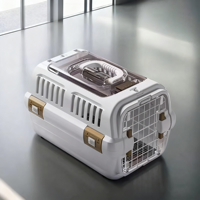 Vente en gros de cages pour chiens de qualité caisse de voyage pliable avec lucarne approuvée par les compagnies aériennes