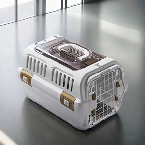 Toptan kaliteli köpek kafesleri kedi havayolu onaylı Skylight tasarım ile seyahat sandık katlanabilir - Product Image 1