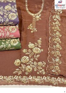 Women's Elegant Ethnic Party Wear Suit Dupatta Traditional Festival Salwar Kameez <b>Dress</b> Collection Stretchable Wrinkle-Free - Product Image 5