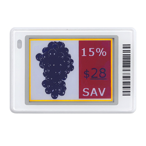 Pantalla de papel electrónico de 1,8 pulgadas, estante Digital, pantalla de precio, negro, blanco, rojo, amarillo, 4 colores, pantalla Eink Epaper, etiquetas de precio de joyería, euro - Product Image 1