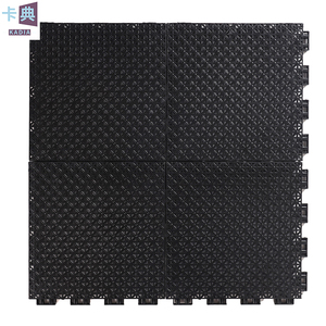 Suelo de patio de recreo al aire libre entrelazado certificado FIBA, suelo suspendido ensamblado de PP para canchas de baloncesto, fútbol y fútbol para - Product Image 1