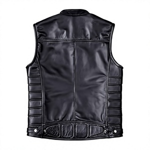 Fashion Wear 2026 High Quality <b>Leather</b> <b>Vests</b> Breathable Customized Good Quality Top Design <b>Leather</b> <b>Vest</b> 5-dimensional Pocket - Product Image 2