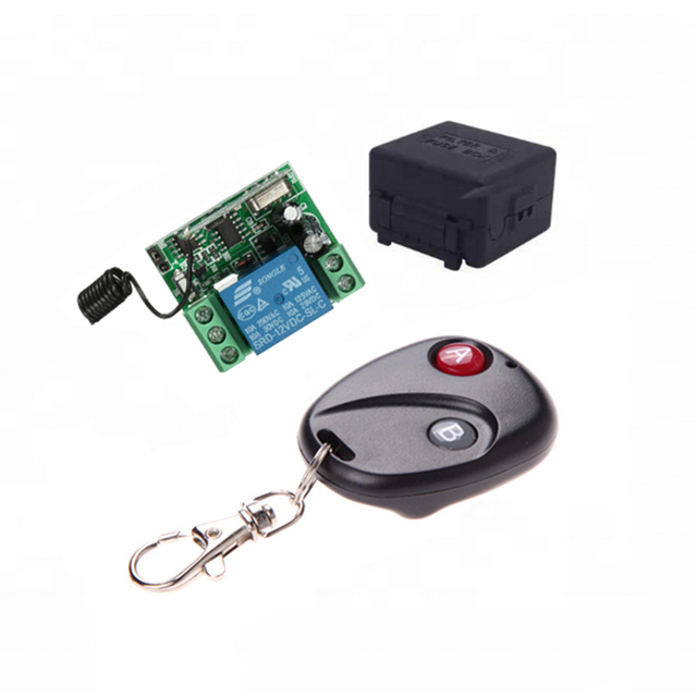 DC 12V 10A 1CH 433MHz Relay Wireless RF Remote Control Switch Module Receiver With Transmitter