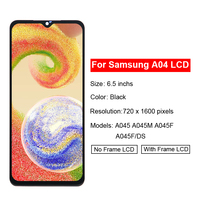 Écran tactile de remplacement A045 Incell Tela Digitizer Assembly avec cadre pour Samsung Galaxy SM-A045F/DS