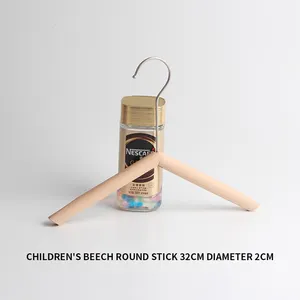 HYB OEM Aufhanger 둥근 폴란드 짜개진 조각 클립 단단한 나무 아이 걸이