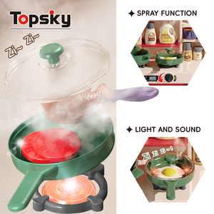 <span class=keywords><strong>Cuisine</strong></span> en plastique DIY éducative pour enfants, jeu de simulation, 63 pièces, jouets, jeu de rôle, jouets de <span class=keywords><strong>cuisine</strong></span> pour améliorer les compétences motrices des enfants - Product Image 3
