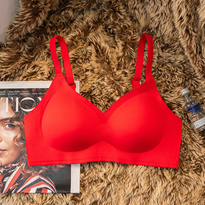 निर्बाध अंडरवियर महिलाओं को स्नान करने वाली ब्रेलेट कोई स्टील रिंग नींद पुश-अप ब्रा लिंगेरी स्लिम आरामदायक खेल ब्रा - Product Image 2