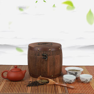 Mini Caja de Té de Bambú Ecológica, Diseño Moderno, Barril de Madera para Granos de Café con Tapa para Guardar Bolsitas de Té para Uso Doméstico - Product Image 5