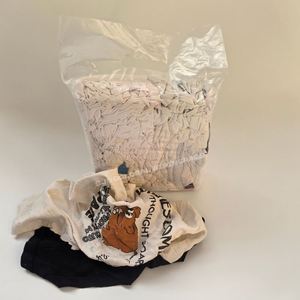 IMPA 232907 Trapos de algodón blanco, restos de tela recuperada, trapos de punto blanco de alta calidad para limpieza - Product Image 1