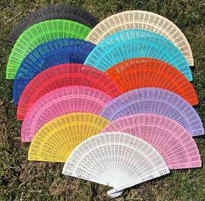 Abanico Plegable de Madera de Sándalo Grabado Personalizado, Abanicos Personalizados para Bodas, Decoración de Fiestas, Regalos para Invitados - Product Image 2