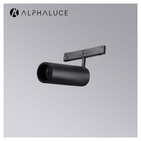 Système d'éclairage sur rail LED COB, éclairage commercial noir à montage en surface carré CRI 95 / éclairage sur rail magnétique pour magasins de vêtements