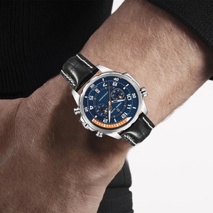 PAGANI DESIGN New Quartz Number Luminous Dial Man Watch <b>Automatic</b> Date PU Leather Strap <b>Chronograph</b> Japan Movt Waterproof Watch - Product Image 2