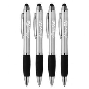 2-in-1 Stylus <b>Ballpoint</b> <b>Pen</b> with Rubber Grip, Custom Logo Printed Retractable <b>Pen</b> for Office, Business, Promotional Gift - Product Image 5
