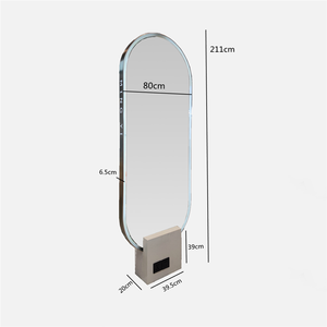 Espejos de estilo de nuevo diseño <span class=keywords><strong>con</strong></span> <span class=keywords><strong>Led</strong></span> <span class=keywords><strong>para</strong></span> Estación de <span class=keywords><strong>luces</strong></span> de belleza de peluquero, <span class=keywords><strong>espejo</strong></span> de salón de pelo dorado iluminado - Product Image 3