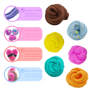 Kit de slime en sachet surprise, Calendrier de l'Avent 7 jours, Gobelets de slime effet nuage beurre avec perles de mousse, Vente en gros OEM - Product Image 4