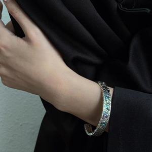 Pulsera de Plata de Ley 925 para Hombre y Mujer, Sólida de 10 mm, Estilo HipHop Rock Punk, Apta para Bodas, Brazalete con Cierre de Dijes de 7, 8, 9 y 10 Pulgadas - Product Image 3