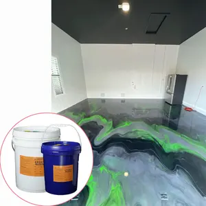 3D-Bodenbelag 2:1 Klares wasserdichtes Epoxidharz und Härter für Grundierung, Design beschichtung, Dec klack auf Boden beschichtungen