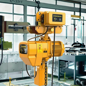 380V 1 Ton VOHOBOO CE Bersertifikat Electric Chain Hoist Kondisi Baru Bahan Baja Tinggi Angkat 3-9m Motor 1.5kW untuk Pengangkatan - Product Image 3