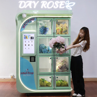 Distributeur automatique de fleurs commercial, adapté aux magasins de proximité, aux aéroports et aux centres commerciaux