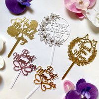 Décoration de gâteau pour la fête des mères sur le thème des fleurs, vente en gros, « Meilleure Mère »