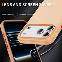 Coque de téléphone magnétique en TPU et PC, couleurs mates variées, anti-traces de doigts et antidérapante, pour iPhone 18 Pro/18 Pro Max – Vente en gros