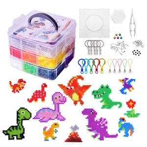 AJB OEM DOM Puzzle <span class=keywords><strong>en</strong></span> plastique personnalisé sur le thème des animaux marins et des dinosaures, perles à fusionner, jouet éducatif pour les enfants de 5 à 13 ans - Product Image 5
