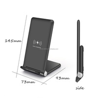 Chargeur sans fil pliable 15W, support de charge rapide pour iPhone 15 14 13 Samsung S23, chargeur de bureau QC, station de charge de voyage