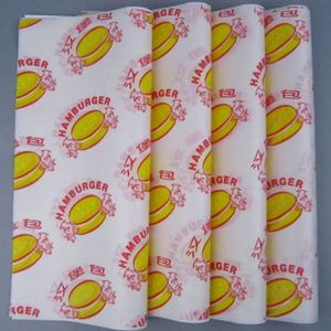 Papel Antigrasa Blanco y Gris al por Mayor para Envolver Hamburguesas, Kit de Alimentos, 0-12 Hojas y Rollo - Product Image 6