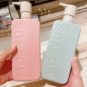 Commercio all'ingrosso di lusso bottiglia di plastica per Shampoo balsamo docce lozione Gel 350ml 800ml con tappo di sigillatura per cosmetici
