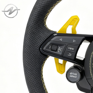 Volant sport en cuir pour <span class=keywords><strong>Audi</strong></span> A3/A4/A5/S3/S4/S5/RS3/RS4/RS5/B8.5/B9/<span class=keywords><strong>C7</strong></span>/A6/A7/<span class=keywords><strong>RS6</strong></span>/RS7/A8/S6/S7/B8/R8/TT/TTRS/C8 - Product Image 3