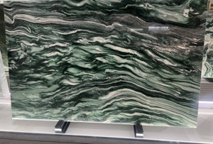 Losa de Mármol Verde Glaciar de Lujo para Encimeras de Cocina y Baños, Piedra Decorativa de Mármol - Product Image 3