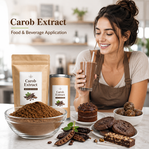 LongBio Extracto de Algarrobo en Polvo 10:1, Extracto de Semilla de <span class=keywords><strong>Ceratonia</strong></span> Siliqua, Polvo Botánico Natural Marrón, Grado Alimenticio, Fabricante OEM a Granel - Product Image 2