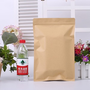 Bolsa de papel de aluminio con autosellado Kraft resistente a la grasa, bolsa de embalaje de alimentos ecológica resellable para aperitivos de té de azúcar - Product Image 4